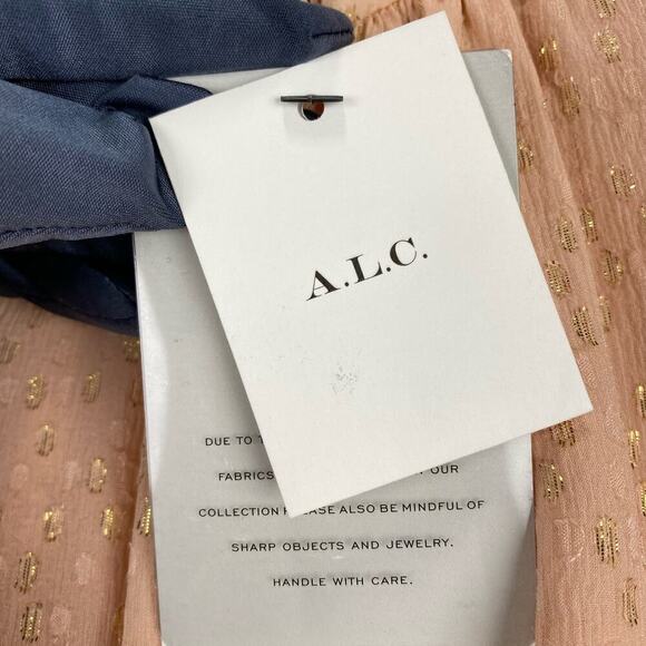 NWT A.L.C. Silk Knee-Length Dress Size 14 - Picture 13 of 13